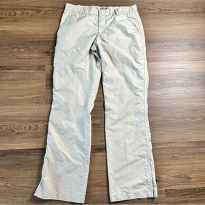 J Lindeberg Golf Pants Mens 34x34 Beige Performance Active Ankle Zip Straight